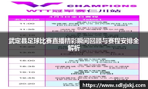 武定县足球比赛直播精彩瞬间回顾与赛程安排全解析